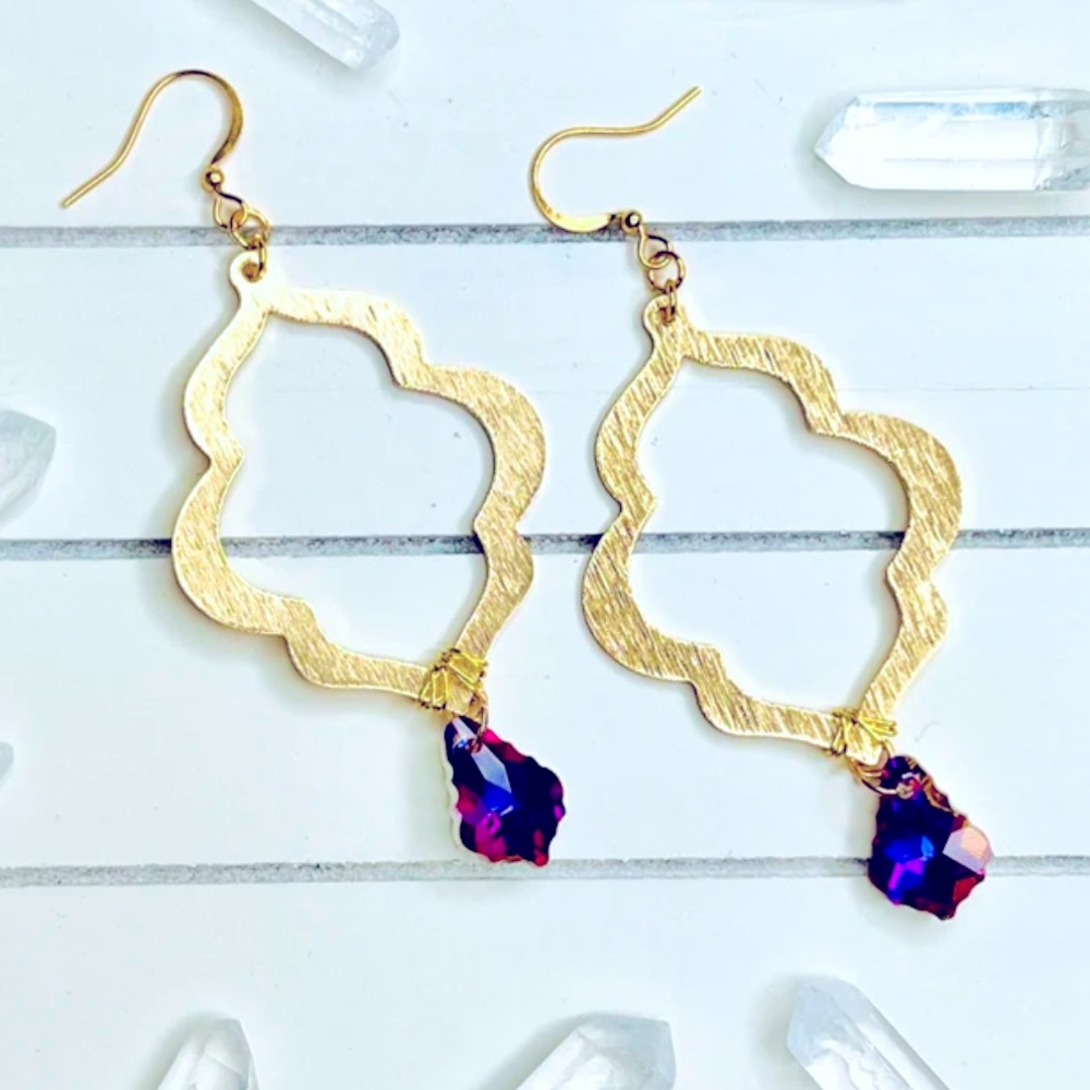 Handmade Golden Sunset Earrings